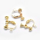 Brass Screw On Clip-on Earring Findings KK-L164-01-2