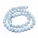 Chapelets de perles en aigue-marine naturelle G-F715-023-2