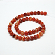 Natural Red Agate Bead Strands G-G880-05-12mm-3