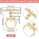 Beebeecraft 1 Box 10 Sets Toggle Clasp 18K Gold Plated Round Ring Dragonfly Toggle T Bar Clasps Connector Sets for Necklace Bracelet DIY Jewelry Making KK-BBC0010-47-2