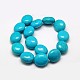 Oval Natural Howlite Beads Strands G-N0132-02A-2