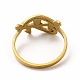 304 Stainless Steel Eye of Horus Finger Ring for Women RJEW-K239-10G-2