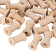 OLYCRAFT 50pcs Natural Wood Empty Bobbins Unfinished Wood Thread Spools Hour Glass Shaped BurlyWood for Embroidery and Sewing Machines ODIS-OC0001-02A-1