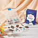 Sunnyclue Kit de fabrication de boucles d'oreilles pendantes avec pierres précieuses et feuilles DIY-SC0018-94-7