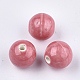 Perles en porcelaine manuelles PORC-S499-02N-1