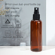 Benecreat 16 confezione 3.4oz / 100ml flacone spray in plastica marrone ambra con nebulizzatori a nebbia fine tappi atomizzatore per la pulizia domestica DIY-BC0011-28B-6
