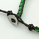 Mode des bracelets en jade blanc de perles BJEW-J053-M-4