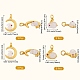 12Pcs 4 Style Alloy Glass Charms FIND-SZ0002-85-2