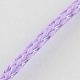 韓国のワックスポリエステルコード  絹糸で  ライラック  1.5mm  約185ヤード/ロール YC-S001-62-1