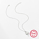 Colliers avec pendentif en argent sterling plaqué rhodium pour femmes AX5136-8-1