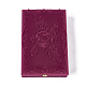 Boîtes à bijoux en velours motif fleur rose X-VBOX-O003-02-1