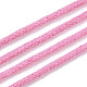 コットン糸  マクラメコード  装飾的な糸のスレッド  DIYの工芸品について  ギフトラッピングとジュエリー作り  ショッキングピンク  3mm  約109.36ヤード（100m）/ロール。 OCOR-T001-02-15-4