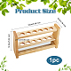 OLYCRAFT 6 Holes Wooden Test Tube Rack 25ML Test Tube Display Stands Tube Display Racks with Glass Mirror Test Tube Holder Rack for Lab Supplies - 9x2.4x5 Inch ODIS-WH0029-69A-2