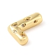 Кулон из латуни с прозрачным кубическим цирконием KK-Z046-01G-L-2