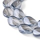 Brins de perles de verre de galvanoplastie transparentes EGLA-C001-M-4