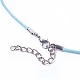 Waxed Cord Necklace Making NCOR-T001-M-3