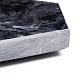 六角形の大理石のコースター  モダンなデザイン  温かい飲み物と冷たい飲み物に最適  ブラック  110x86.5x11mm G-F672-01A-3