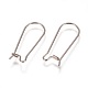 304 Stainless Steel Hoop Earrings Findings Kidney Ear Wires STAS-L216-22B-P-2