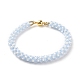 Bracelet en perles de verre au crochet BJEW-JB08083-01-1