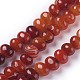 Dyed Natural Banded Agate Beads Strands G-F595-E03-1