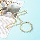 Natural Faceted Agate Beaded Necklace & Bracelet Set SJEW-JS01208-4