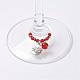 Natural Carnelian Wine Glass Charms AJEW-JO00154-03-3