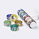 Handmade Millefiori Lampwork Beaded Stretch Bracelets BJEW-G530-05-1