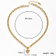 Herz mit Wort „Ich liebe dich“-Herzanhänger-Halsketten aus Edelstahl LE0523-1-4