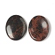 Natural Mahogany Obsidian Worry Stone for Anxiety Therapy G-B036-01L-2