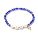 Glass Beads Stretch Bracelets Sets BJEW-JB06575-05-4