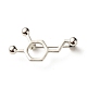 Broche de estructura molecular de química hueca JEWB-C012-09F-1