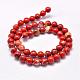 Chapelets de perles en jaspe rouge naturel G-F348-02-4mm-2