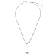 TINYSAND Rhombus Design 925 Sterling Silver Cubic Zirconia Pendant Necklaces TS-N323-S-2