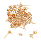 UNICRAFTALE 30pcs Gold Ball Post Stud Earrings STAS-UN0015-57C-6