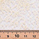 12/0個の模造ヒスイガラスシードビーズ  不透明色の光沢  ラウンド  トウモロコシの穂の黄色  2x1.5mm  穴：1mm  約40000個/ポンド SEED-S049-A-002-4
