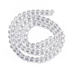 Chapelets de perles en verre électroplaqué X-EGLA-R040-8mm-15-3