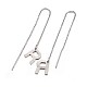 304 Stainless Steel Stud Earrings EJEW-L205-01R-2