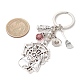 Брелки для ключей из цинкового сплава k9 в тибетском стиле на Хэллоуин KEYC-JKC01237-3