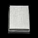 矩形バレンタインデーパッケージ厚紙のアクセサリーセットのボックスを表示します  ネックレス用  ピアスと指輪  銀  9x6.5x2.8cm X-CBOX-S001-90x65mm-01-4