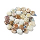 Brins de perles d'amazonite de fleurs naturelles G-NH0004-044-3