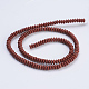 Chapelets de perles en jaspe rouge naturel G-P354-05-4x2mm-2