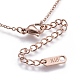 304 Stainless Steel Pendant Necklaces NJEW-E135-09RG-4