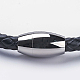 Braided Leather Cord Bracelets BJEW-F291-33P-3
