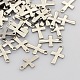 201 Stainless Steel Tiny Cross Charms STAS-N025-16-2