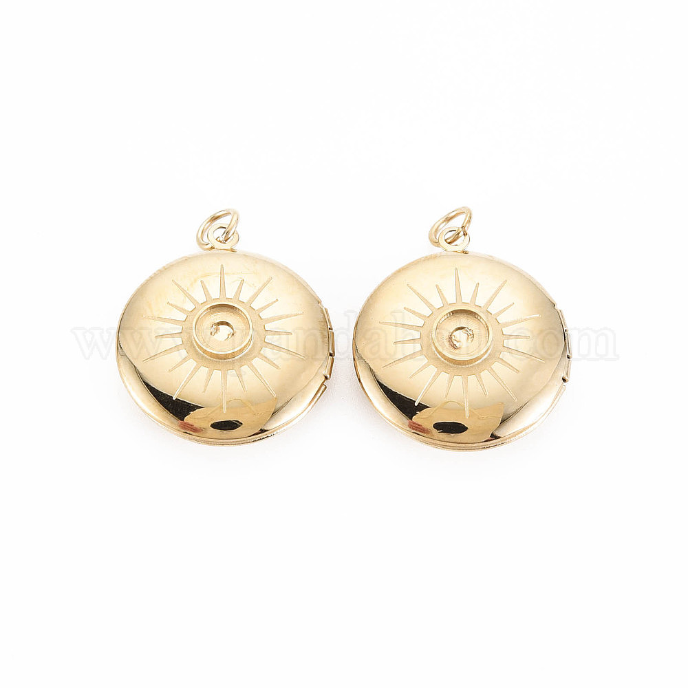 UNICRAFTALE Environ 3 Pendentifs Flottants En Acier Inoxydable Avec Cristal Double Face - Médaillon Mémoire En Verre - Breloque Plate Et Ronde Avec Collier De 450 Mm Pour La Fabrication De Bijoux