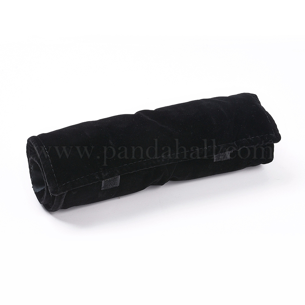 Wholesale Foldable Velvet Jewelry Travel Roll Bag