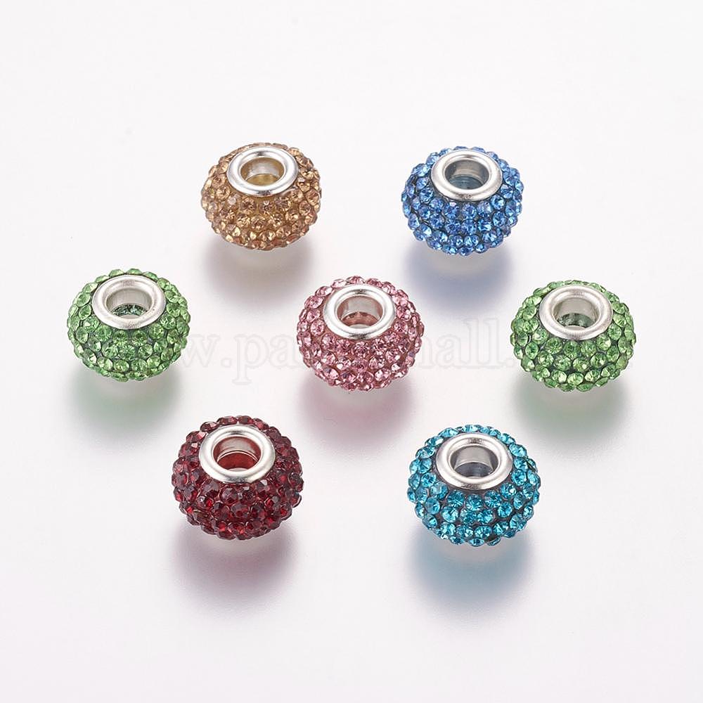 Wholesale Grade A Rhinestone European Beads