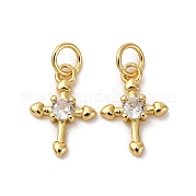 Латунные микро проложить кубического циркония подвески KK-P308-27G