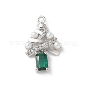 Латунные микро проложить кубического циркония подвески KK-P290-49P
