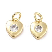 Латунные микро проложить кубического циркония подвески KK-C051-07G-03